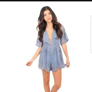 Blue Romper